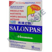 120 Patches Hisamitsu Salonpas chauffants pour le soulagement de la douleur (6,5 x 4,2 cm)